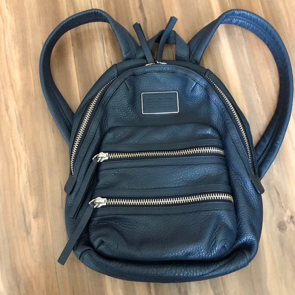 Marc by Marc Jacobs Leather Backpack Deep Sea Navy main image 4